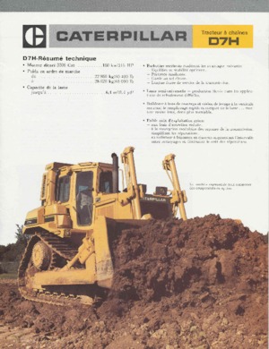 Bulldozers / Topadoras Caterpillar D 7 H DPS
