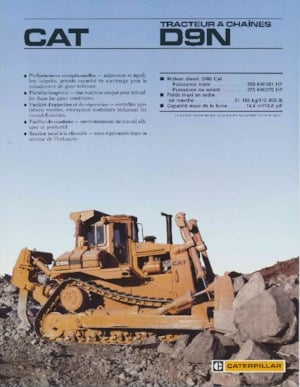 Bulldozers / Topadoras Caterpillar D 9 N