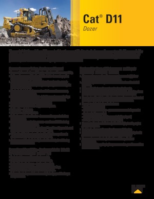 Bulldozers / Topadoras Caterpillar D11