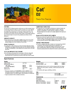 Bulldozers / Topadoras Caterpillar D2 LGP