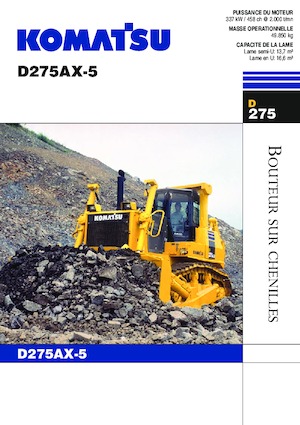 Bulldozers / Topadoras Komatsu D275AX-5 
