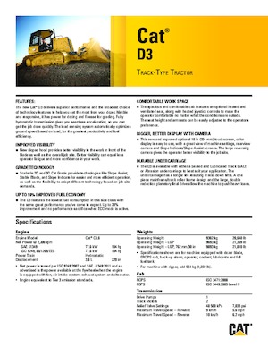 Bulldozers / Topadoras Caterpillar D3 XL