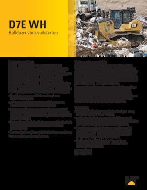 Bulldozers / Topadoras Caterpillar D7E WH