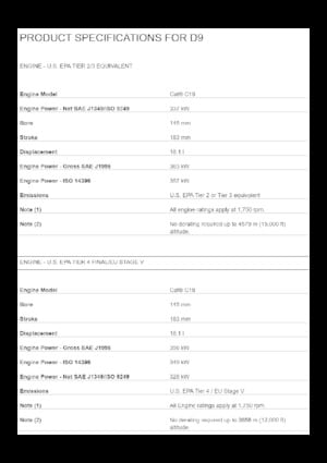 Bulldozers / Topadoras Caterpillar D9