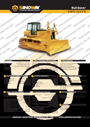 Bulldozers / Topadoras Sinoway SWD165YS