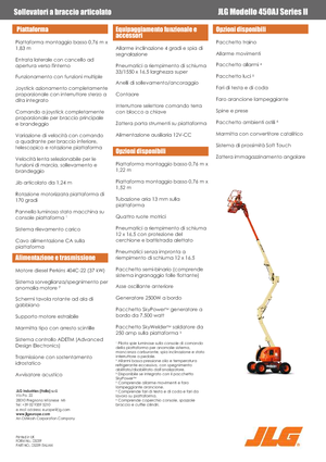 Plataformas articuladas de ruedas JLG 450 AJ Serie II