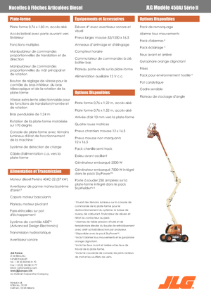 Plataformas articuladas de ruedas JLG 450 AJ Serie II