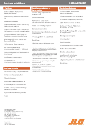 Plataformas telescópicas de orugas JLG 660SJC