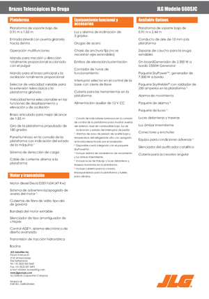 Plataformas telescópicas de orugas JLG 660SJC