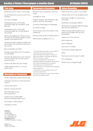 Plataformas telescópicas de orugas JLG 660SJC