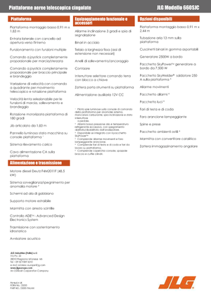 Plataformas telescópicas de orugas JLG 660SJC