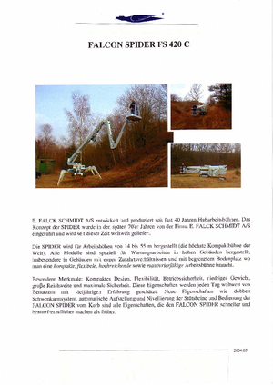 Plataformas telescópicas de orugas Worldlift Industries AS - Rothlehner FS 420 C