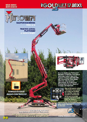 Plataformas articuladas de orugas Hinowa Goldlift 17.80 XL IIIS