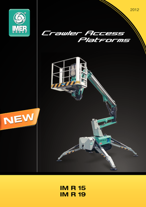 Plataformas articuladas de orugas Imer IM R 15