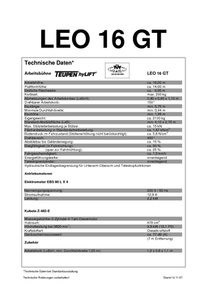 Plataformas articuladas de orugas TEUPEN Leo 16 GT