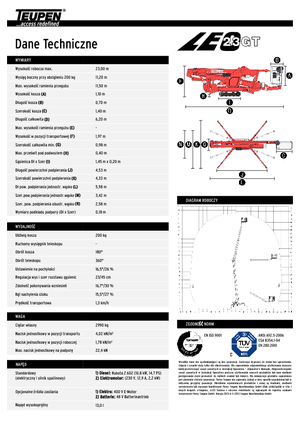 Plataformas articuladas de orugas TEUPEN LEO23GT 