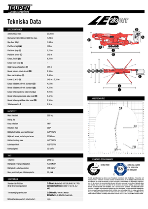 Plataformas articuladas de orugas TEUPEN LEO23GT 