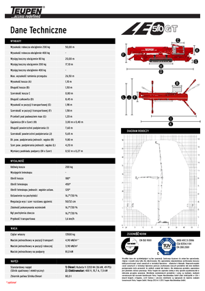 Plataformas articuladas de orugas TEUPEN LEO50GT