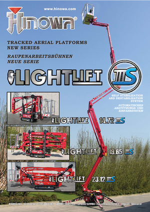 Plataformas articuladas de orugas Hinowa Lightlift 14.72 IIIS