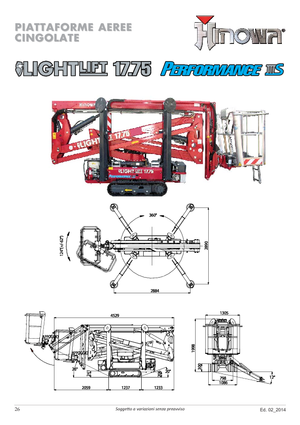 Plataformas articuladas de orugas Hinowa Lightlift 17.75 Performance IIIS MK3