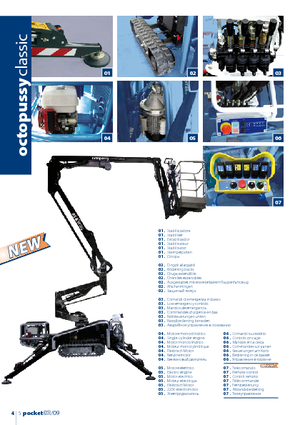 Plataformas articuladas de orugas Oil & Steel Octopussy 1401 Classic