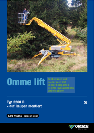 Plataformas telescópicas de orugas OMMELIFT Omme 2200RBD