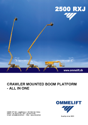 Plataformas articuladas de orugas OMMELIFT 2500 RBDXJ