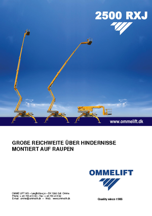 Plataformas articuladas de orugas OMMELIFT 2500 RBDXJ