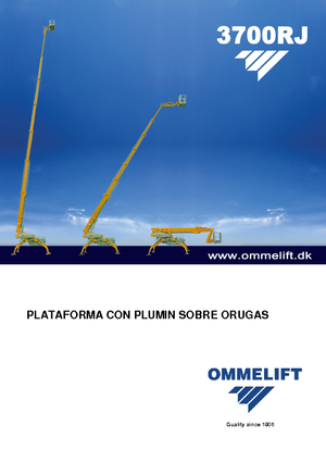 Plataformas telescópicas de orugas OMMELIFT Omme 3700RBDJ