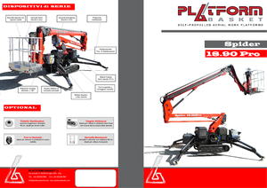 Plataformas articuladas de orugas Basket Spider 18.90 Pro