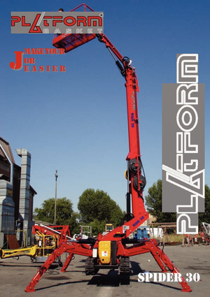 Plataformas articuladas de orugas Basket Spider 30 D