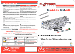 Plataformas articuladas de orugas Basket Spider 33.15