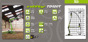 Plataformas articuladas de orugas Niftylift TD 120 T
