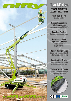 Plataformas articuladas de orugas Niftylift TD 120 TN