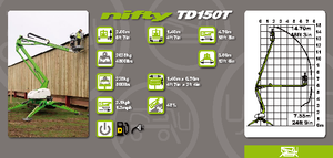 Plataformas articuladas de orugas Niftylift TD 150 T