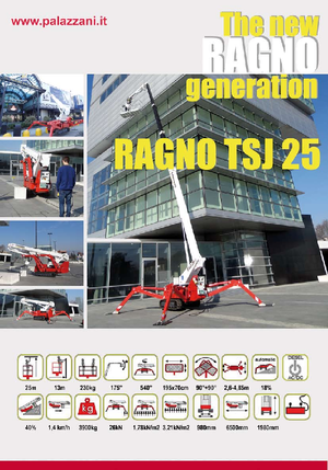 Plataformas telescópicas de orugas Palazzani TSJ 25 C