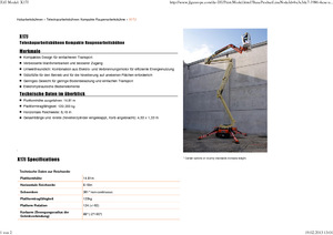 Plataformas articuladas de orugas JLG X17J