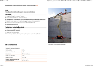 Plataformas articuladas de orugas JLG X19J
