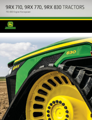 Tractores agrículas de orugas John Deere 9RX 830 