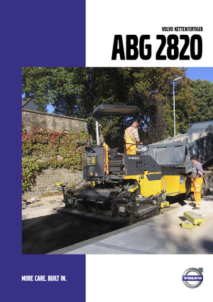 Extendedoras asfálticas sobre orugas Volvo ABG2820
