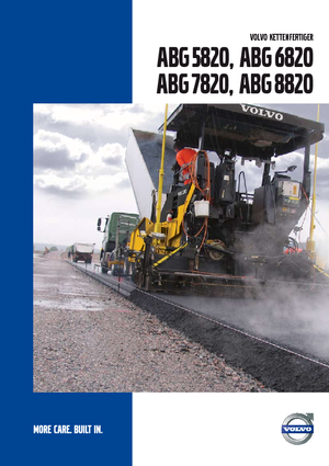 Extendedoras asfálticas sobre orugas Volvo ABG5820