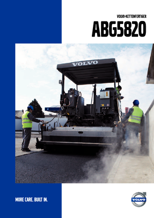 Extendedoras asfálticas sobre orugas Volvo ABG5820