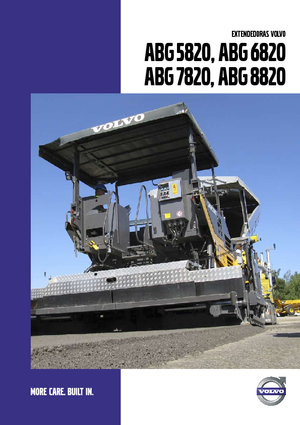 Extendedoras asfálticas sobre orugas Volvo ABG5820