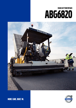 Extendedoras asfálticas sobre orugas Volvo ABG6820