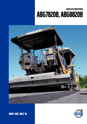 Extendedoras asfálticas sobre orugas Volvo ABG7820