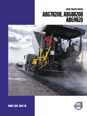 Extendedoras asfálticas sobre orugas Volvo ABG7820