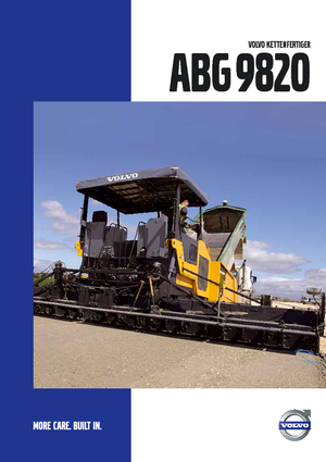 Extendedoras asfálticas sobre orugas Volvo ABG9820