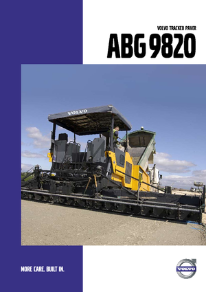 Extendedoras asfálticas sobre orugas Volvo ABG9820