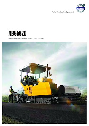 Extendedoras asfálticas sobre orugas Volvo ABG6820