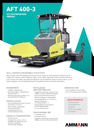 Extendedoras asfálticas sobre orugas Ammann AFT 400-3